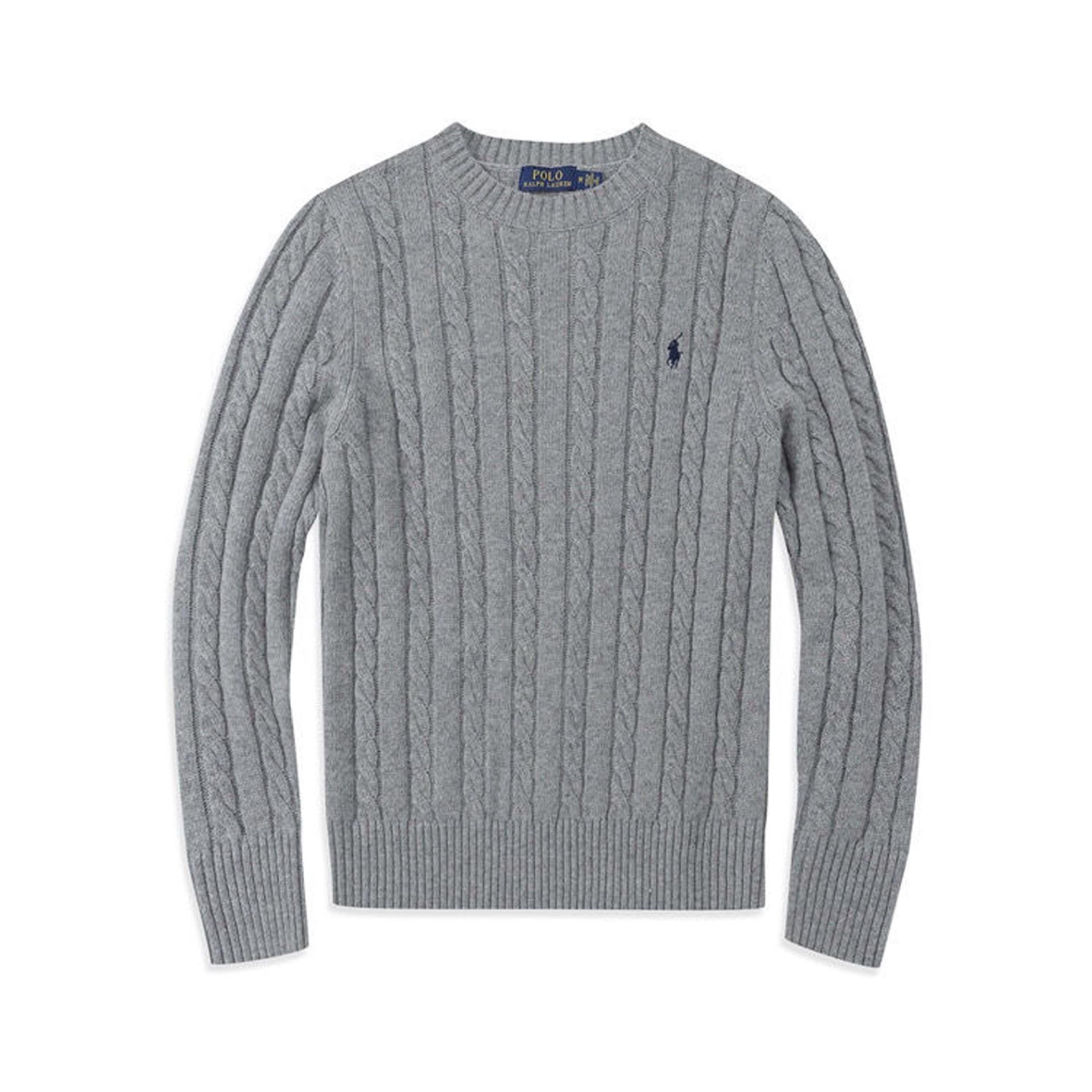Zyllo Round Neck Pullover Fashionable Top Knitted Sweater Casual Sweater Men Clothing  Autumn/winter M grijs