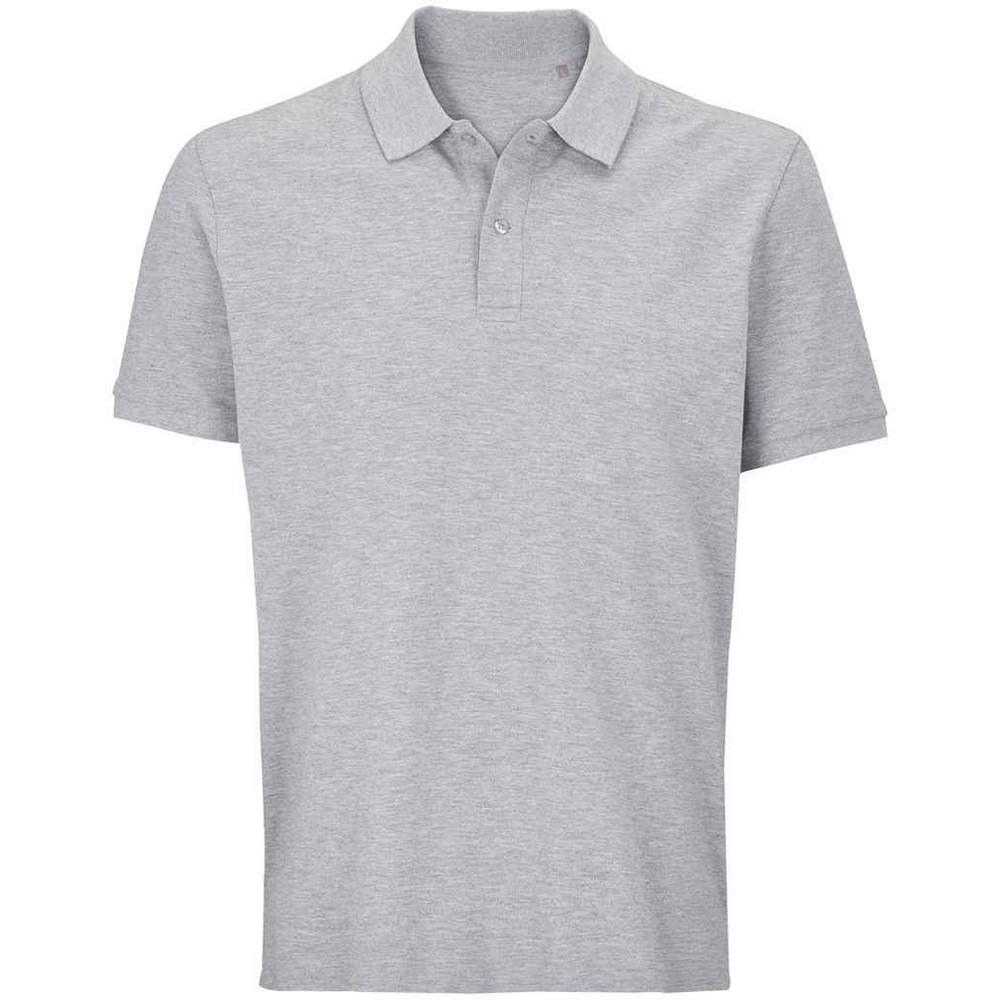 SOLS Unisex Adult Pegase Marl Pique Polo Shirt XS grijs
