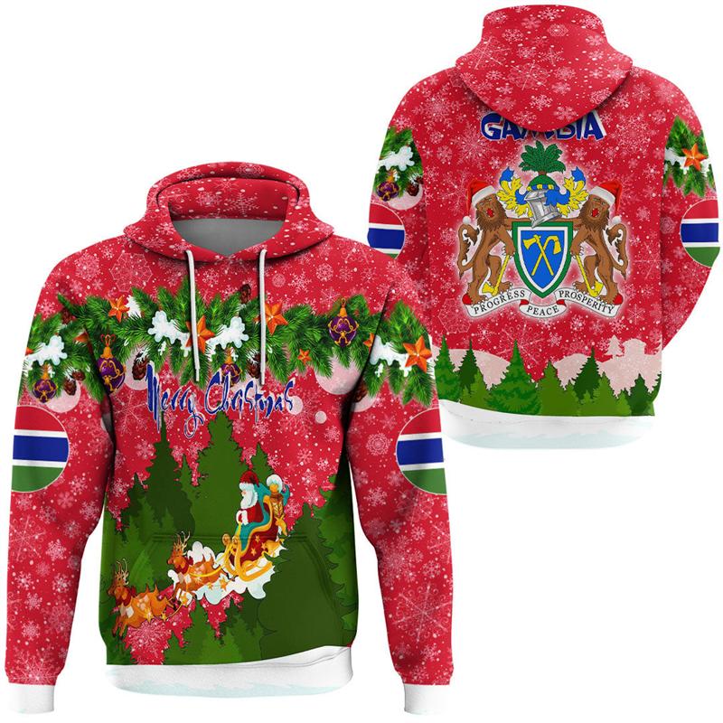 Bobby3 Afrika Gambia Kaart Vlag 3D Print Hoodies Voor Heren Kleding Patriottisch Trainingspak Nationaal Embleem Grafisch Sweatshirts Mannelijke Hoody Tops L