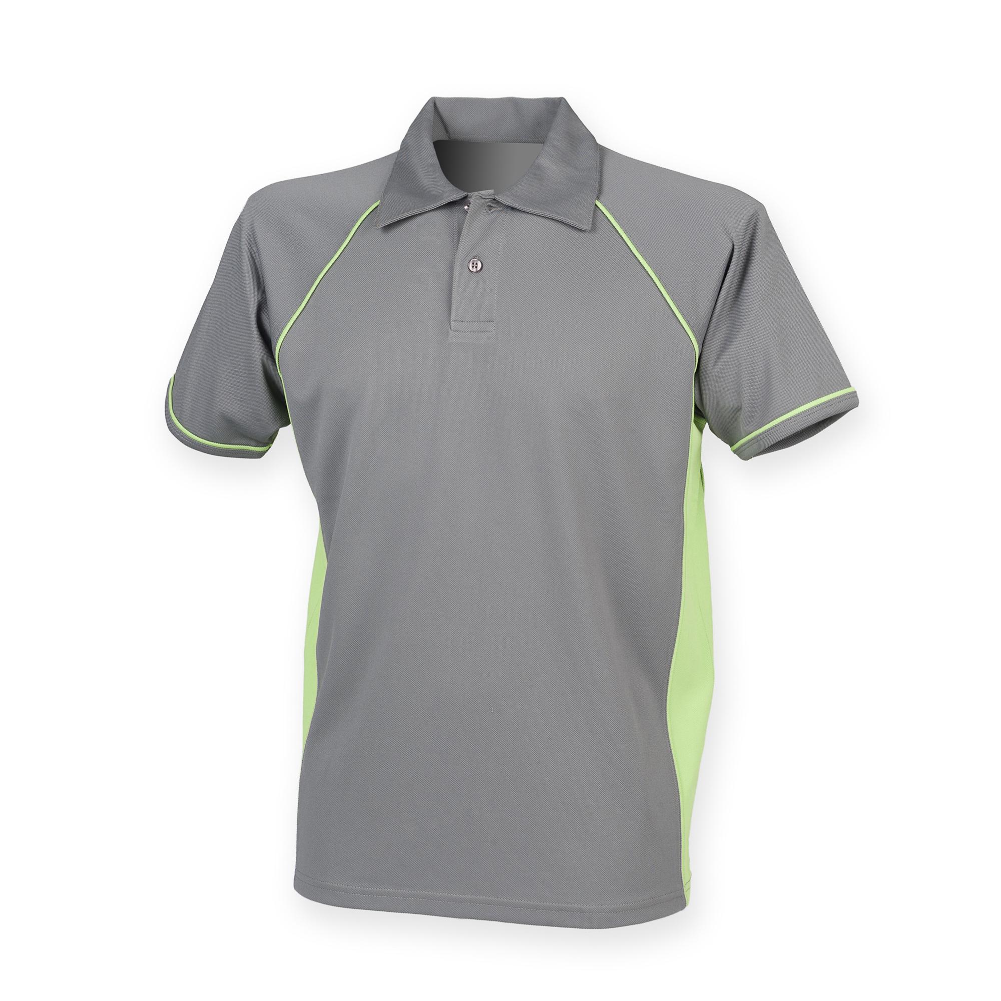 Finden & Hales Heren sportpoloshirt met leidingen S
