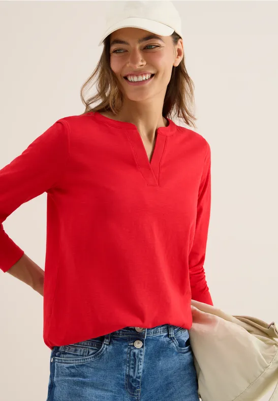 Cecil Shirt met lange mouwen in tuniek-look