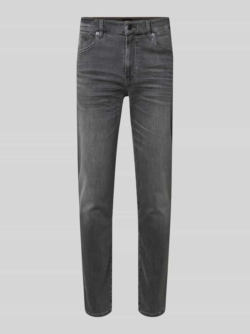 Boss Orange Tapered jeans Onyx in 5-pocket-vorm, comfortabel stretch-denim