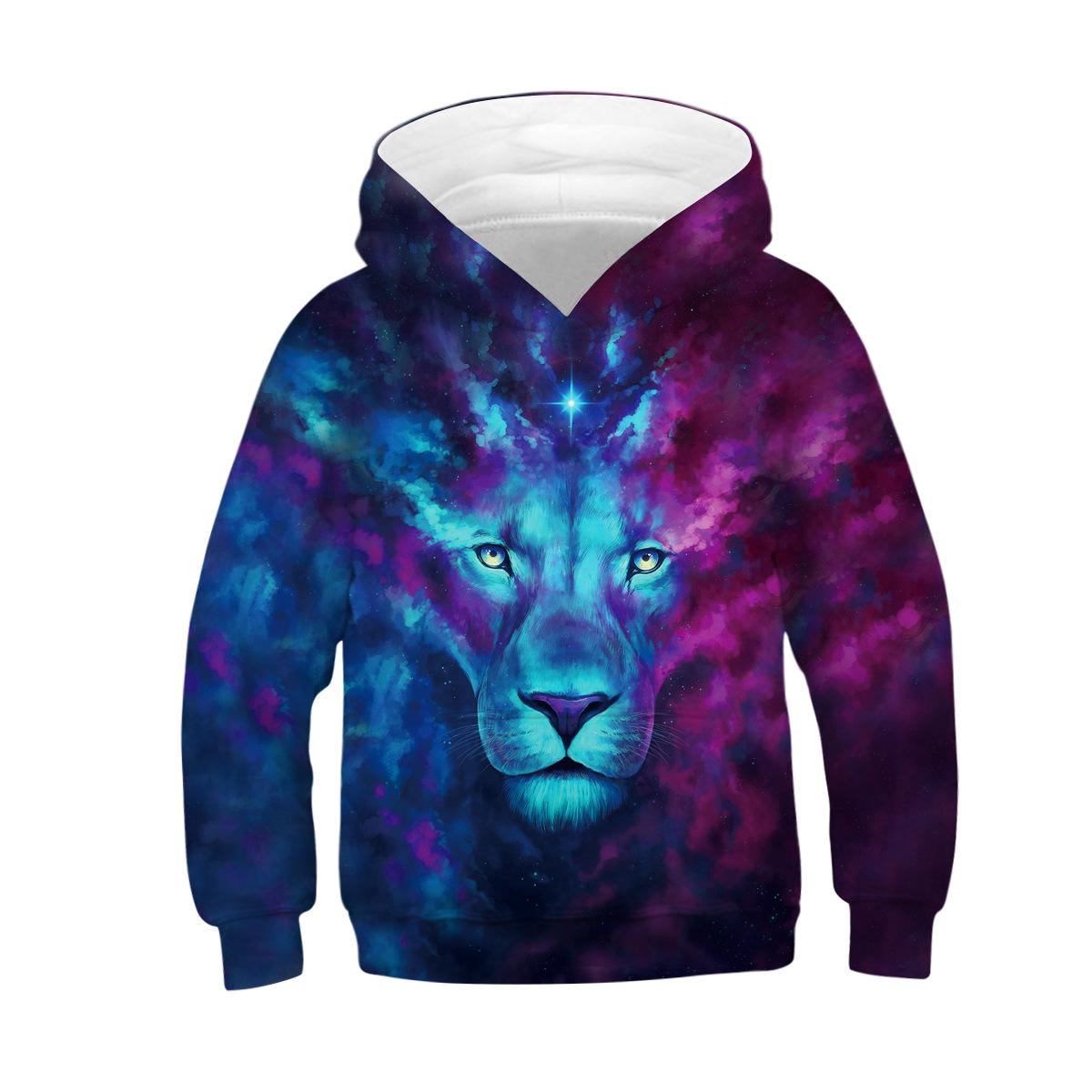 ETST 07 Echte Wolf 3D Hoody Voor Jongens Lente Herfst Een Verscheidenheid Aan Stijlen Kids Hoodies Jassen 4-14 jaar Tieners Kleding 150