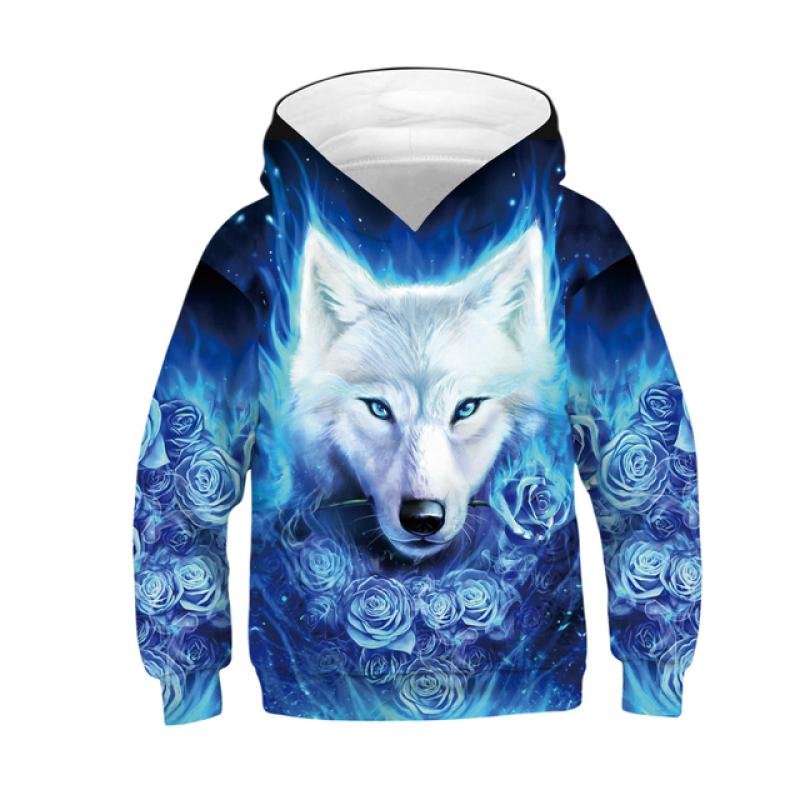 ETST 07 Echte Wolf 3D Hoody Voor Jongens Lente Herfst Een Verscheidenheid Aan Stijlen Kids Hoodies Jassen 4-14 jaar Tieners Kleding 120