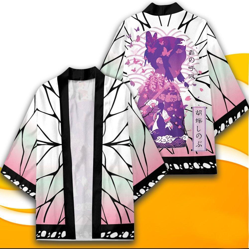 Fashionable life Anime Kimono Demon Slayer Kimetsu geen Yaiba Japan Mantel Kimono Haori Yukata Cosplay Shirt Jas Vrouwen Mannen Zomer Kleding XXL