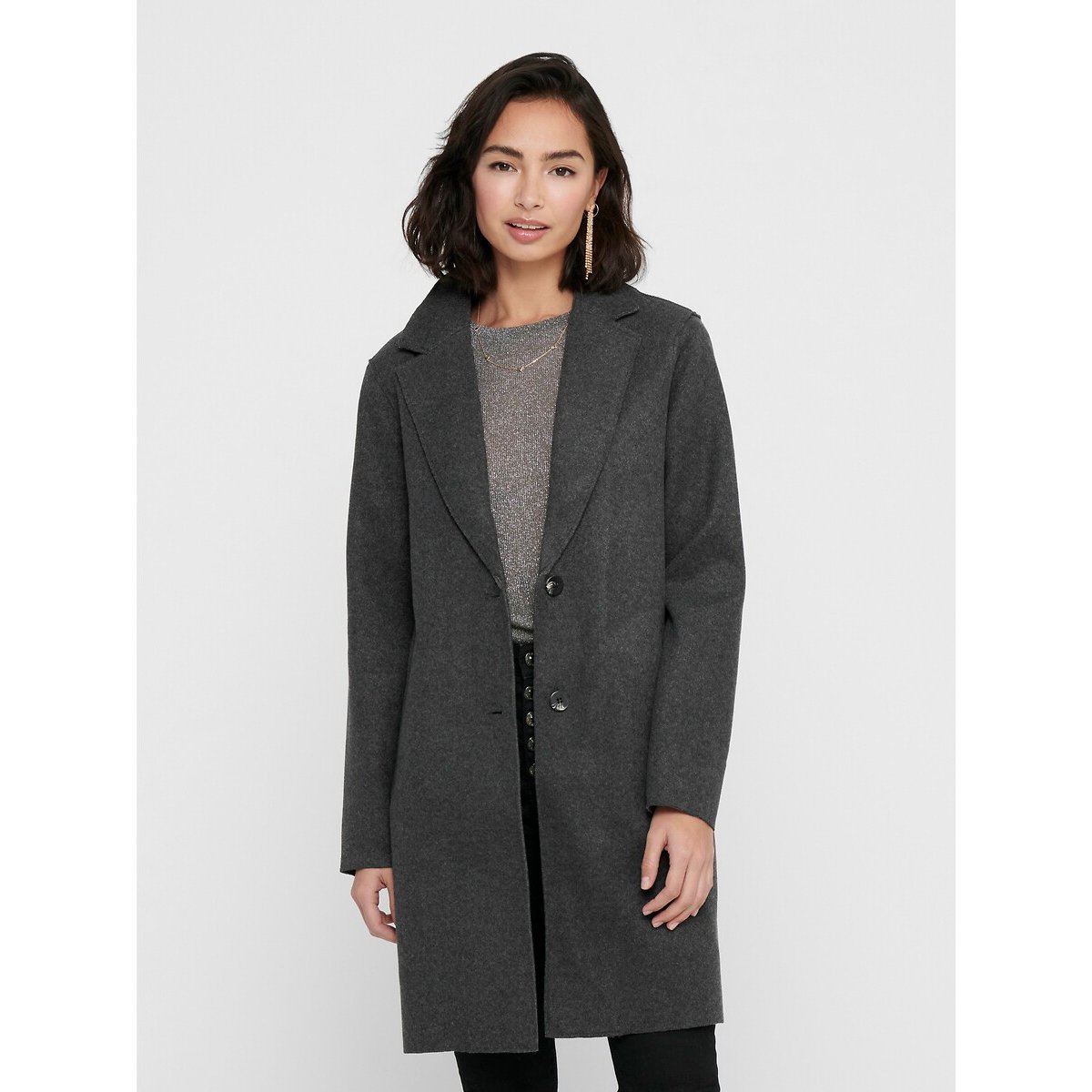 Only Lange jas ONLCARRIE BONDED COAT OTW NOOS
