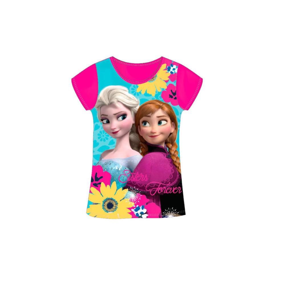 La Reine des Neiges T-Shirt manches courtes  3ans roze