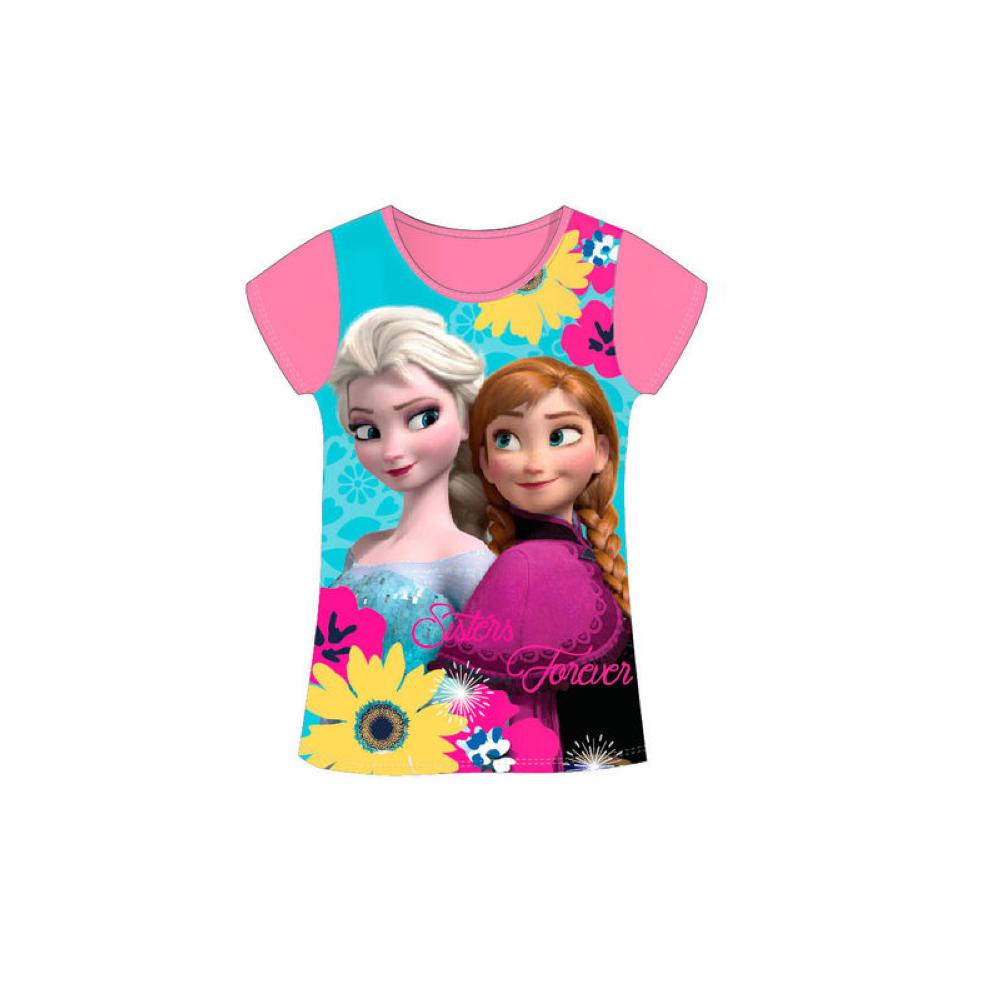 La Reine des Neiges T-Shirt manches courtes  4ans roze