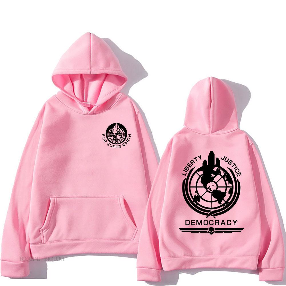 Trendy discount Helldivers Hoodie Comfortable Hooded Long Sleeve Sweatshirt Men/women for Autumn/Winter Clothing Casual Graphic Printing Hoody S roze