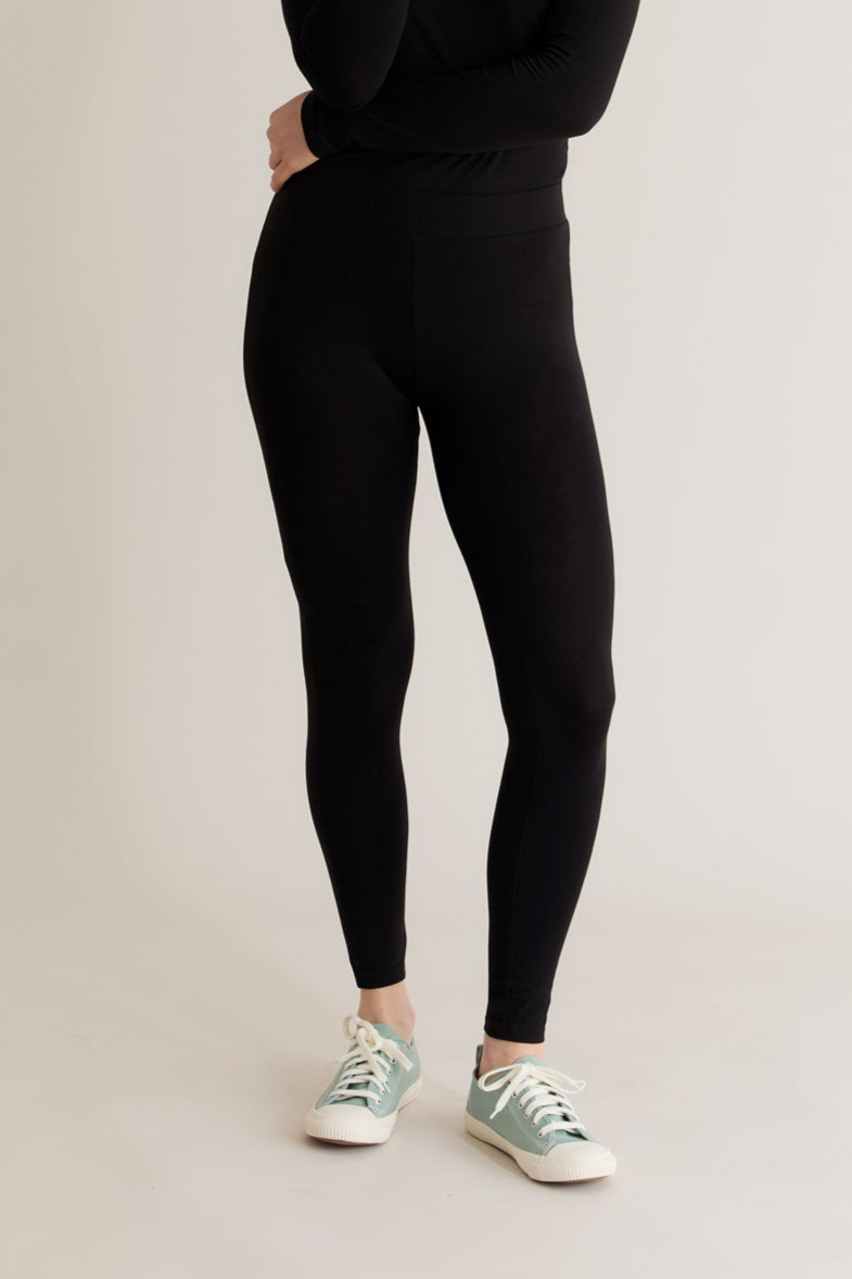 KOMODO Damen vegan Legging Sylvie Schwarz