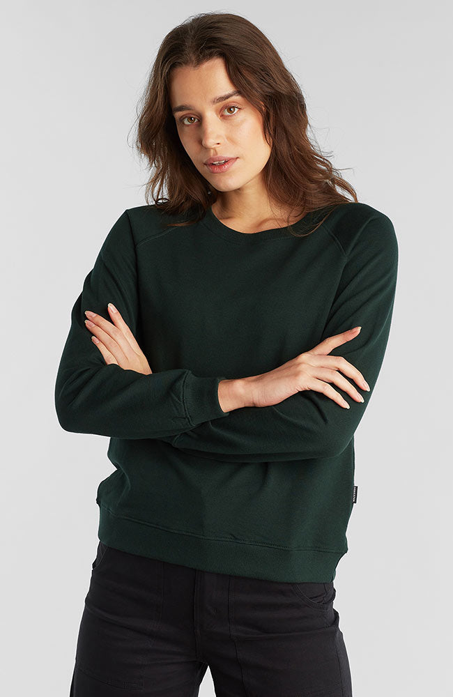 Dedicated Damen vegan Pullover Ystad DunkelgrÃ¼n