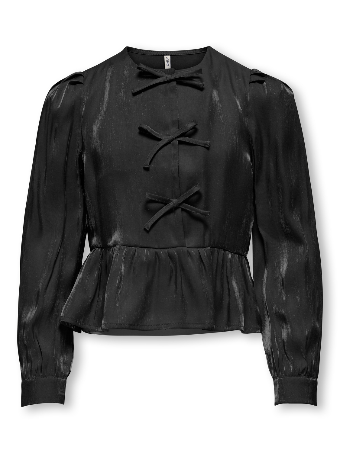 Only Kogvictoria L/s Bow Shirt Wvn