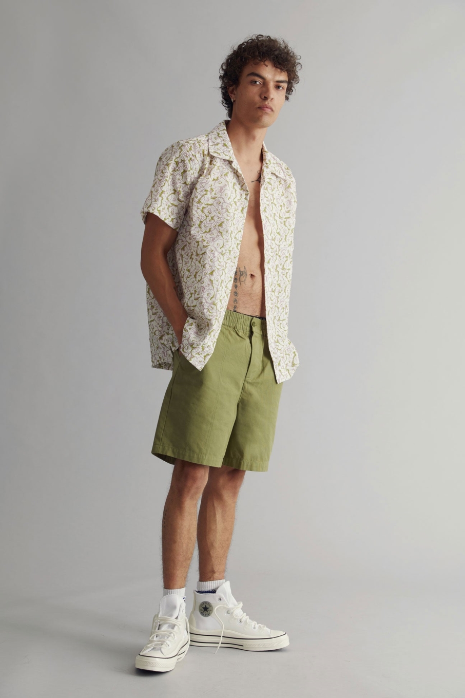 KOMODO Herren vegan Shorts Mario Khaki GrÃ¼n
