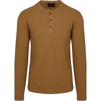 Superdry Trui  Trui Henley Waffle Washed Antraciet