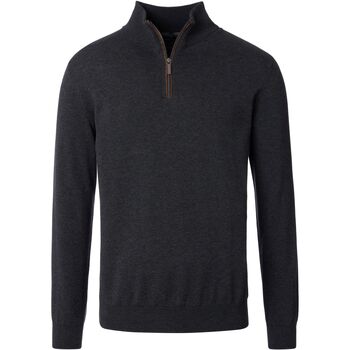 Casa Moda Trui  Halfzip Trui Solid Antraciet