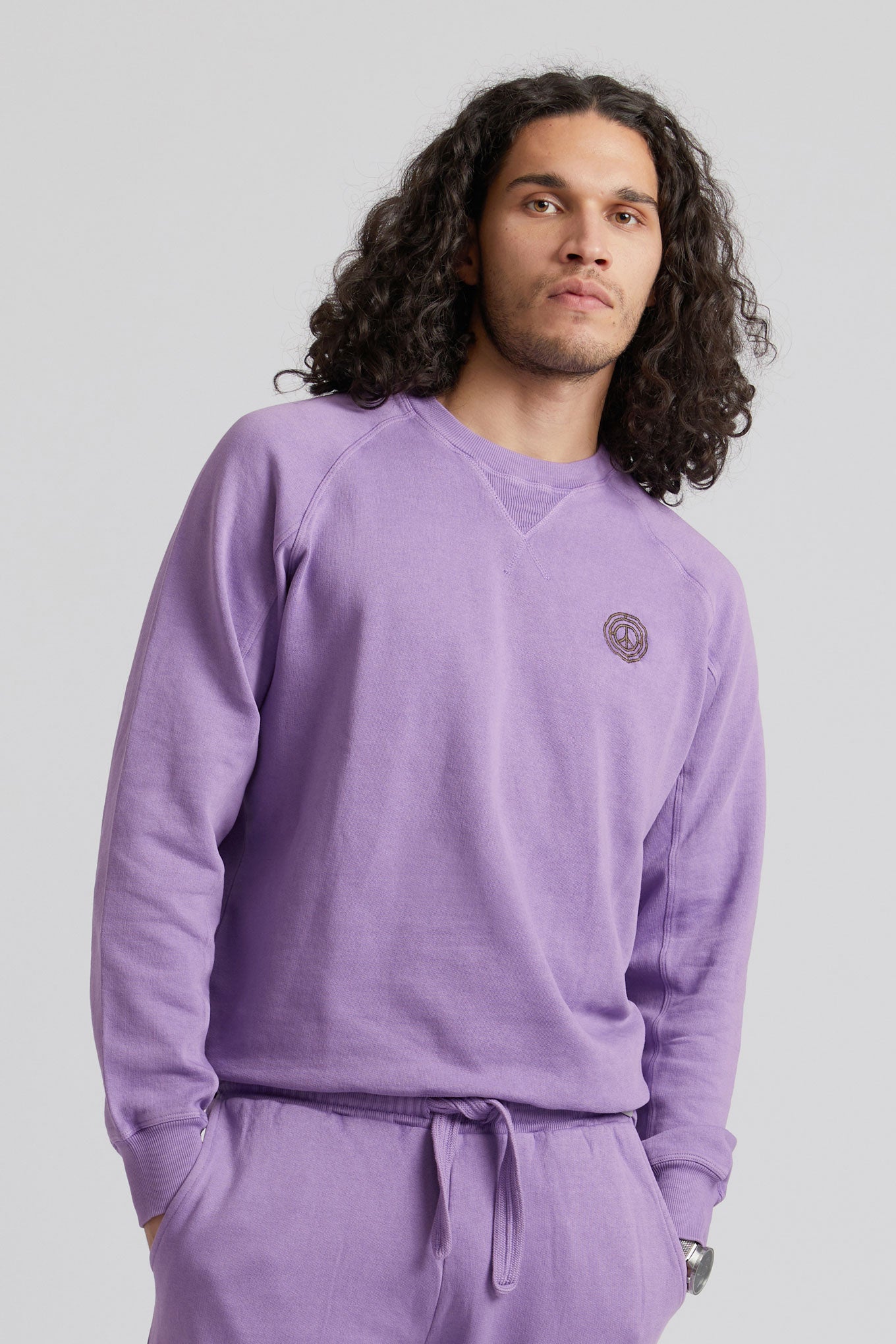 KOMODO Herren vegan Sweatshirt Anton Flieder