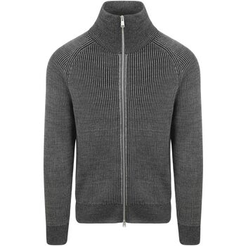 Marc O'Polo Trui  Vest Rib Wol Mix Grijs