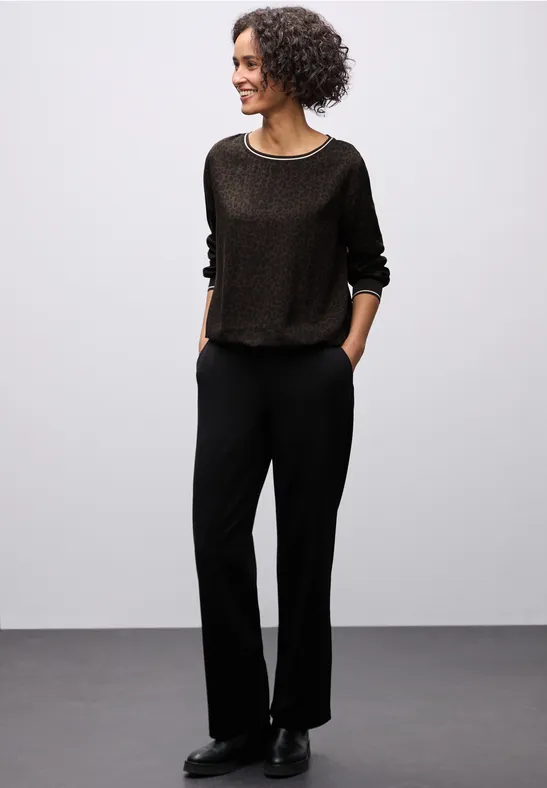 Street One Leo blouse met taping details