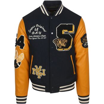 Superdry Sweater  Varsity Bomber Jas Navy