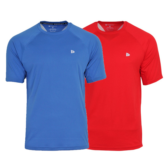 Donnay Donnay Heren - 2-Pack - Sport T-shirt André - True Blue & Poppy Red
