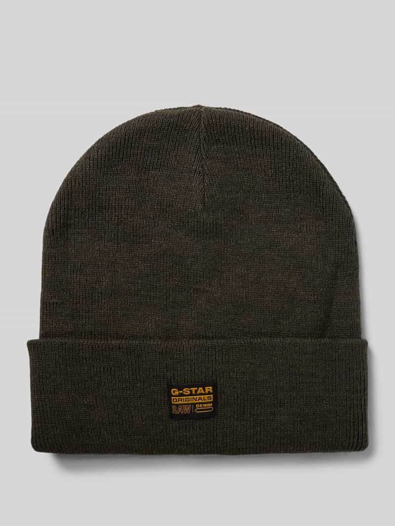 G-Star RAW Beanie Effo Long Beanie met applicatie vooraan