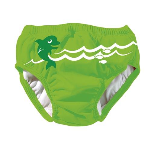 BECO SEALIFE baby zwemluier | slip-vorm | groen met motief |