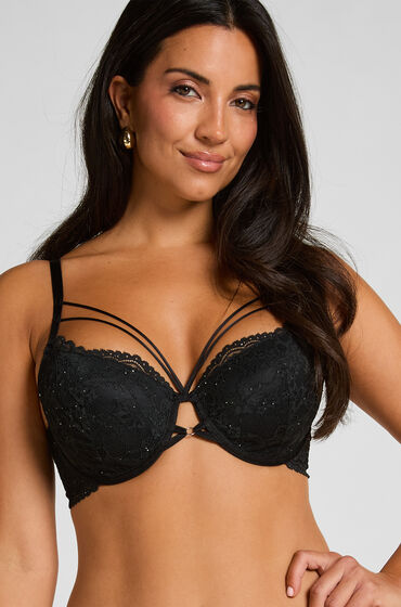 Hunkemöller Voorgevormde demi-bh Sabrina Zwart