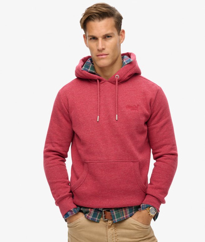 Superdry Essential Logo Hoodie Rood
