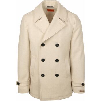 Suitable Colbert  Coat Caban Wol Blend Ecru