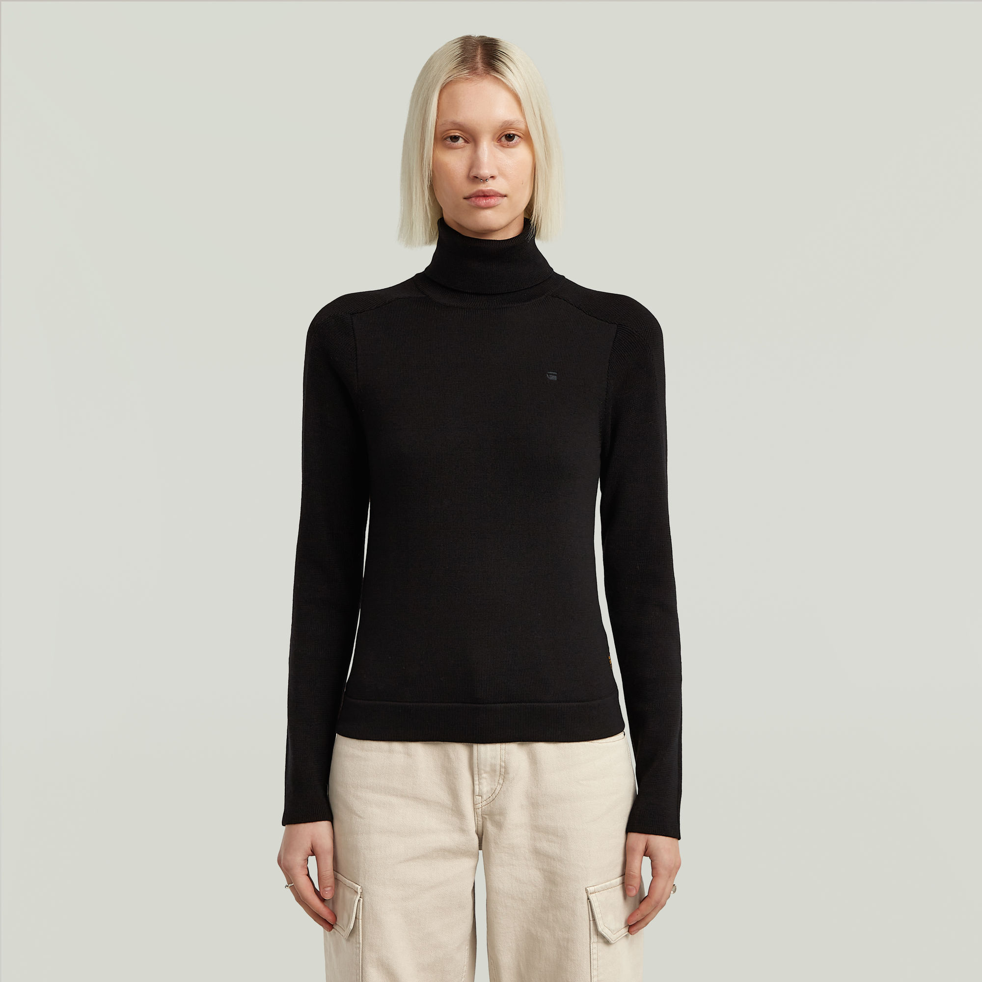 G-Star RAW Core Turtle Slim Gebreide Trui - Zwart - Dames
