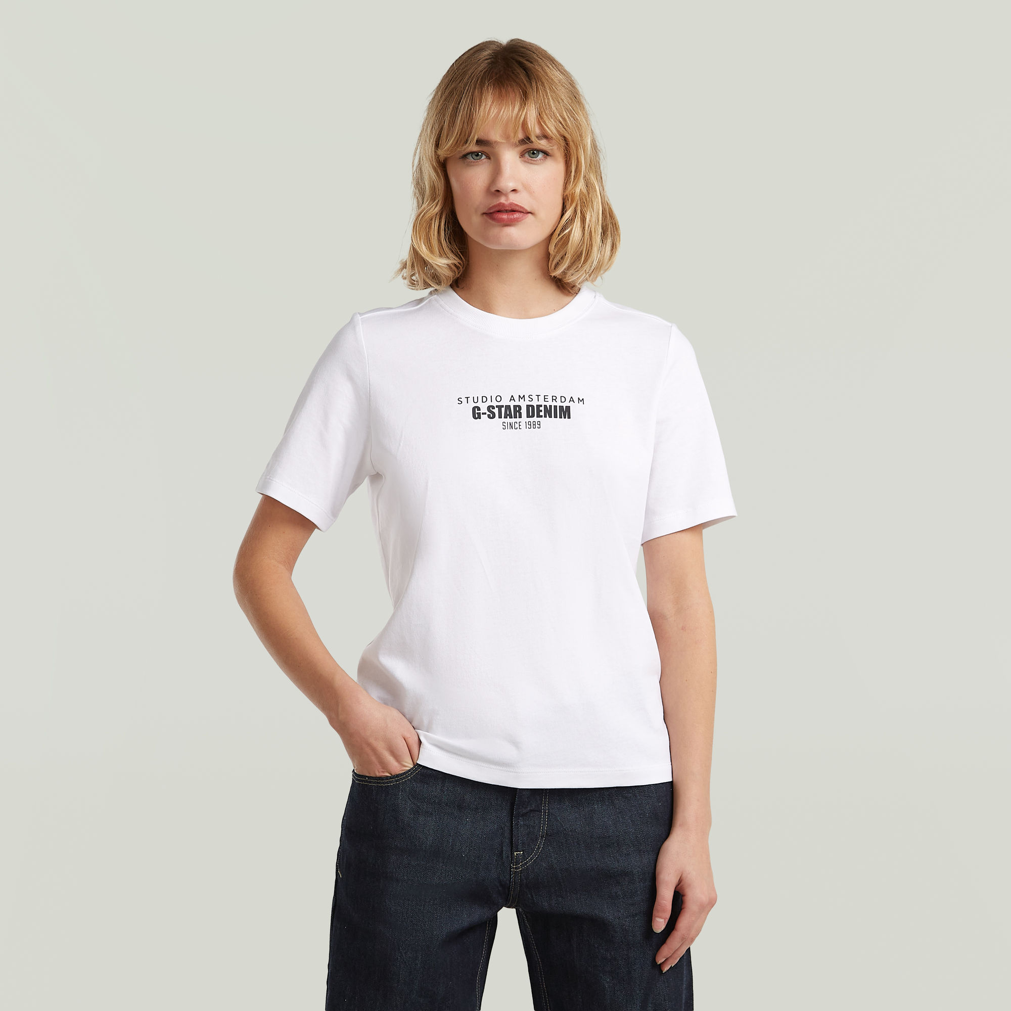 G-Star RAW HD Graphic T-Shirt - Wit - Dames