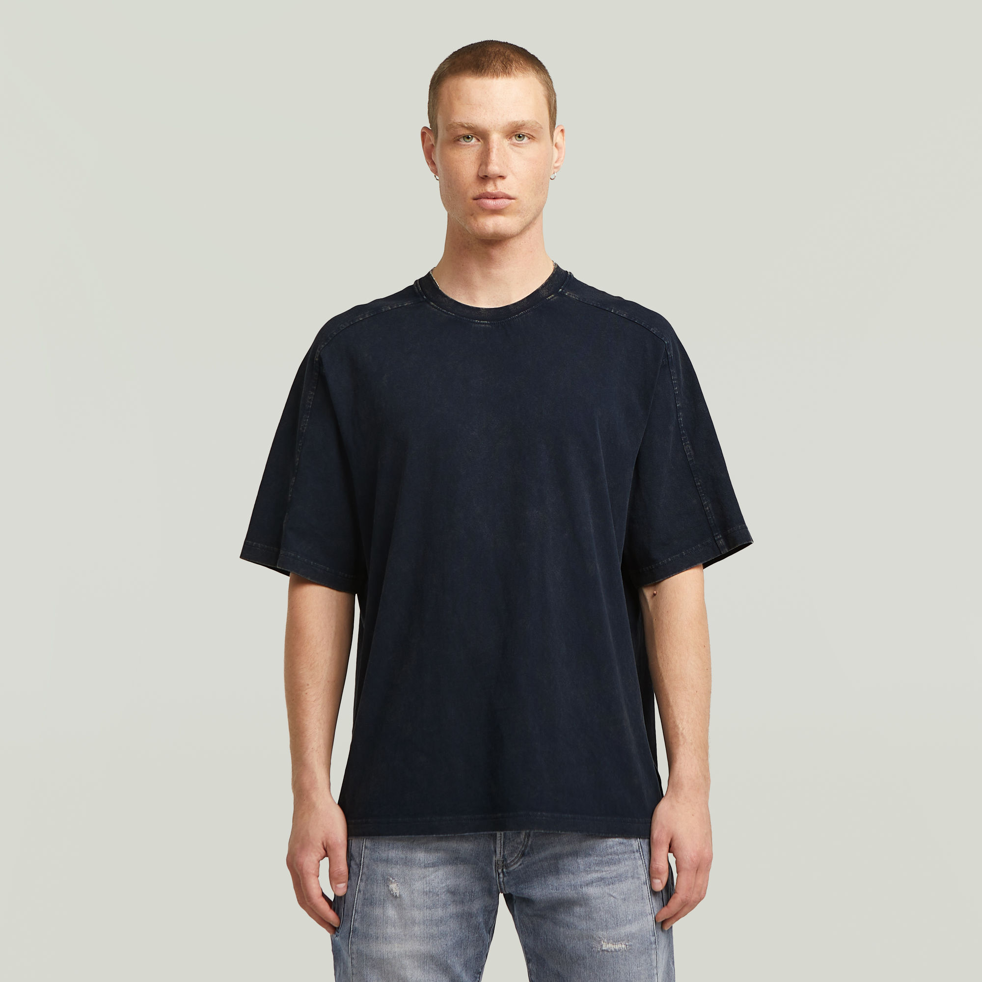 G-Star RAW Washed Boxy T-shirt - Donkerblauw - Heren
