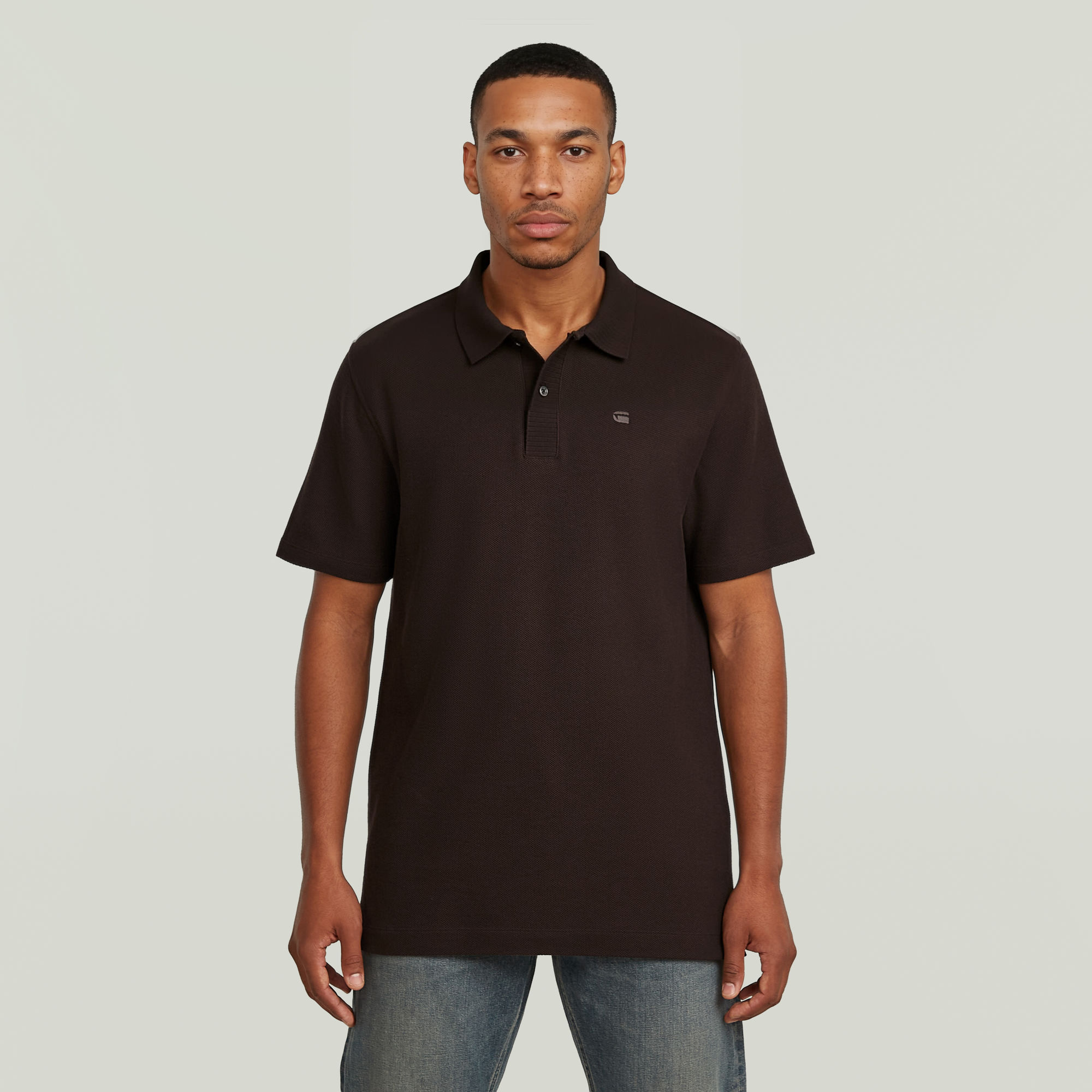 G-Star RAW Structured Polo - Bruin - Heren