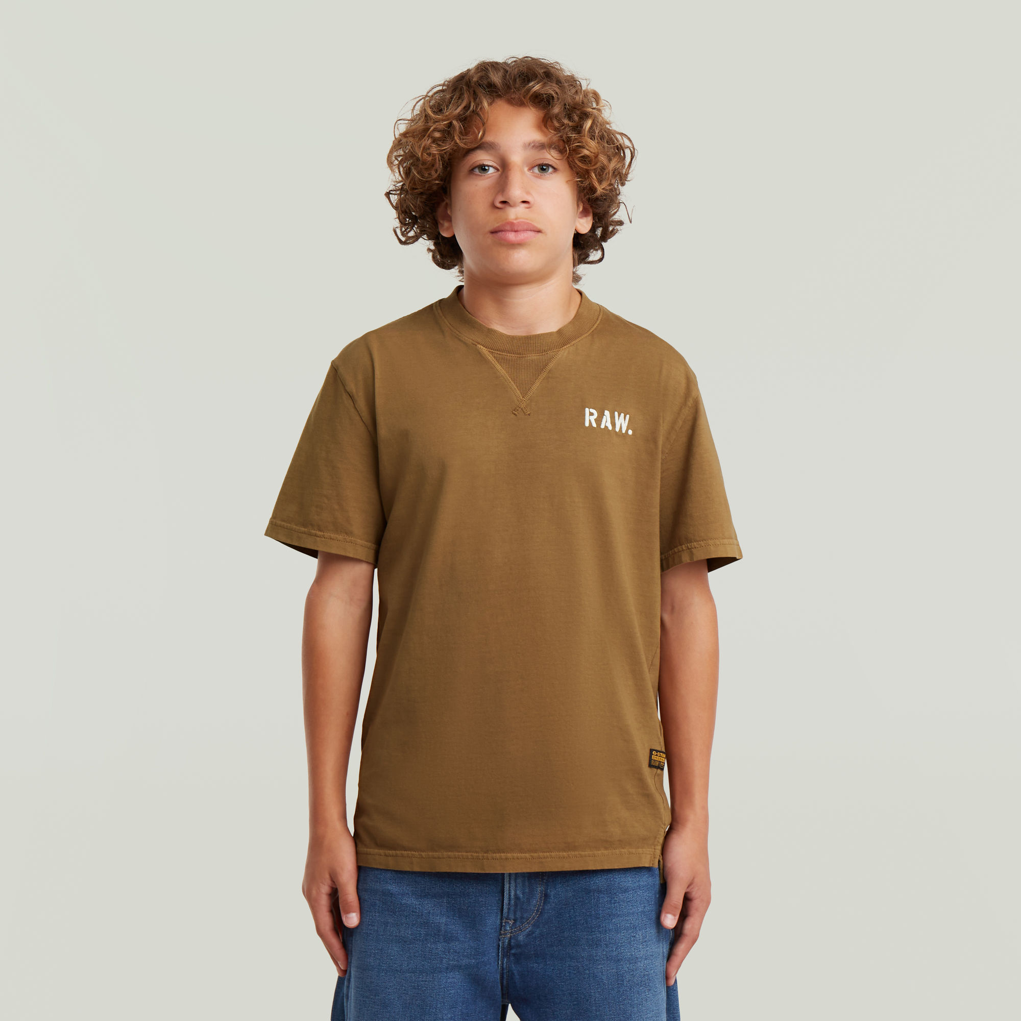 G-Star RAW T-shirt Nifous voor jongens - Bruin - jongens
