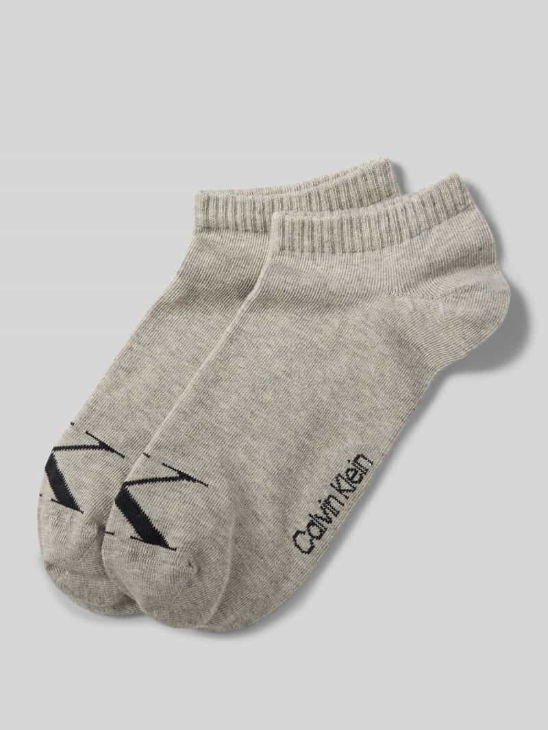 Calvin Klein Jeans Korte sokken CKJ WOMEN QUARTER 2P MONOGRAM (2 paar, 2 paar)