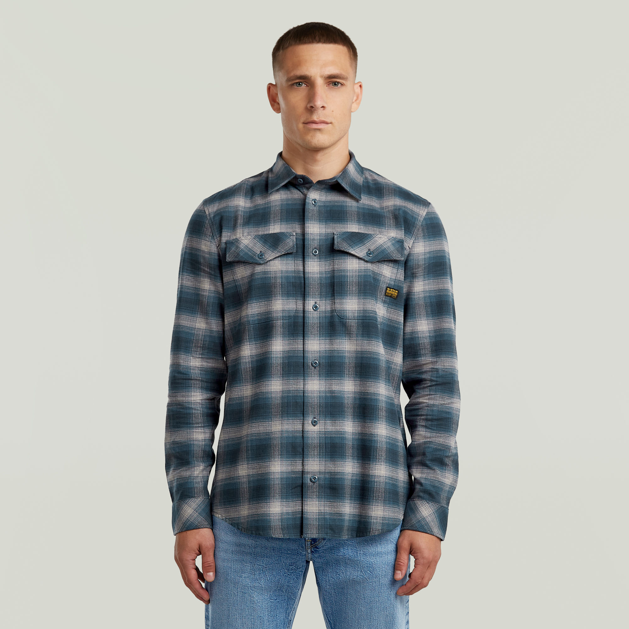 G-Star RAW Marine Slim Overhemd - Meerkleurig - Heren