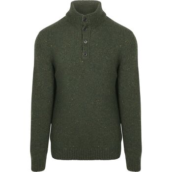 Gant Trui  Mocker Pullover Wool Blend Donkergroen