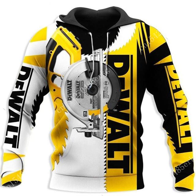 Factory Outlet Clothing Elektrisch gereedschap Patronen van apparatuur Mode Sportkleding Casual 3D-geprinte Patronen van technische apparatuur Heren Hoodies en sweatshirts XL