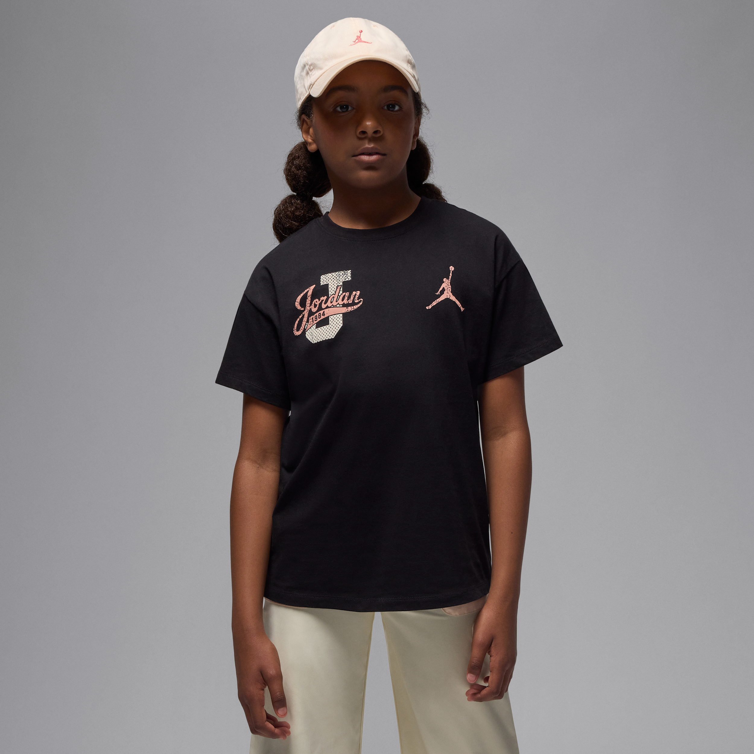 Jordan Collegiate T-shirt met slijtage-effect voor kids - Zwart
