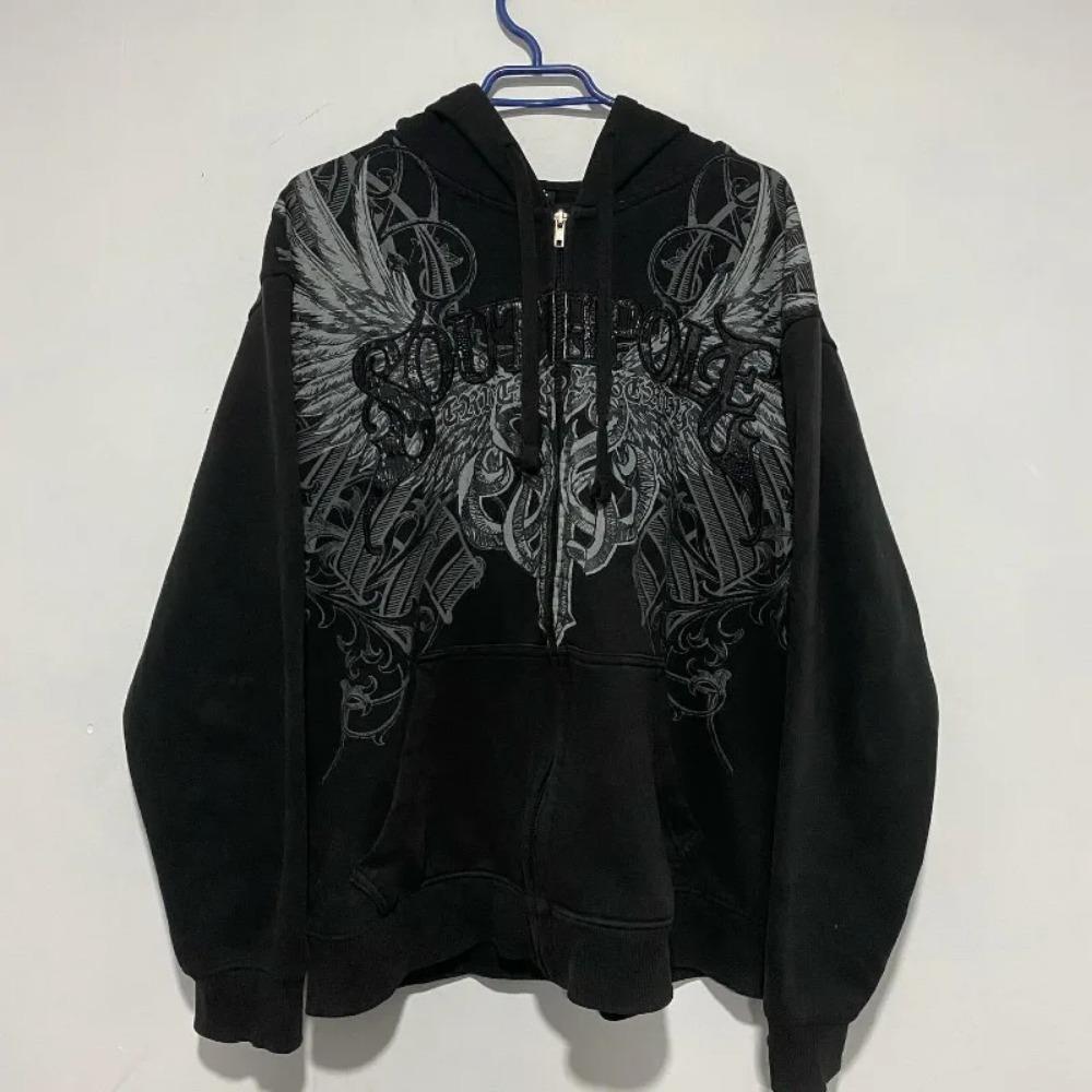 Tinicoo Y2K Street Nieuwe Mode Oversized Trui Hoodie Heren Harajuku Vintage Hip Hop Populair Casual Sportief Trui met Capuchon S