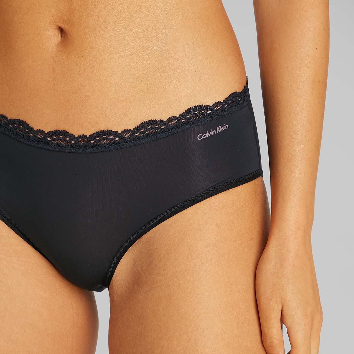Calvin klein Microfiber Stretch hipster slip, zwart
