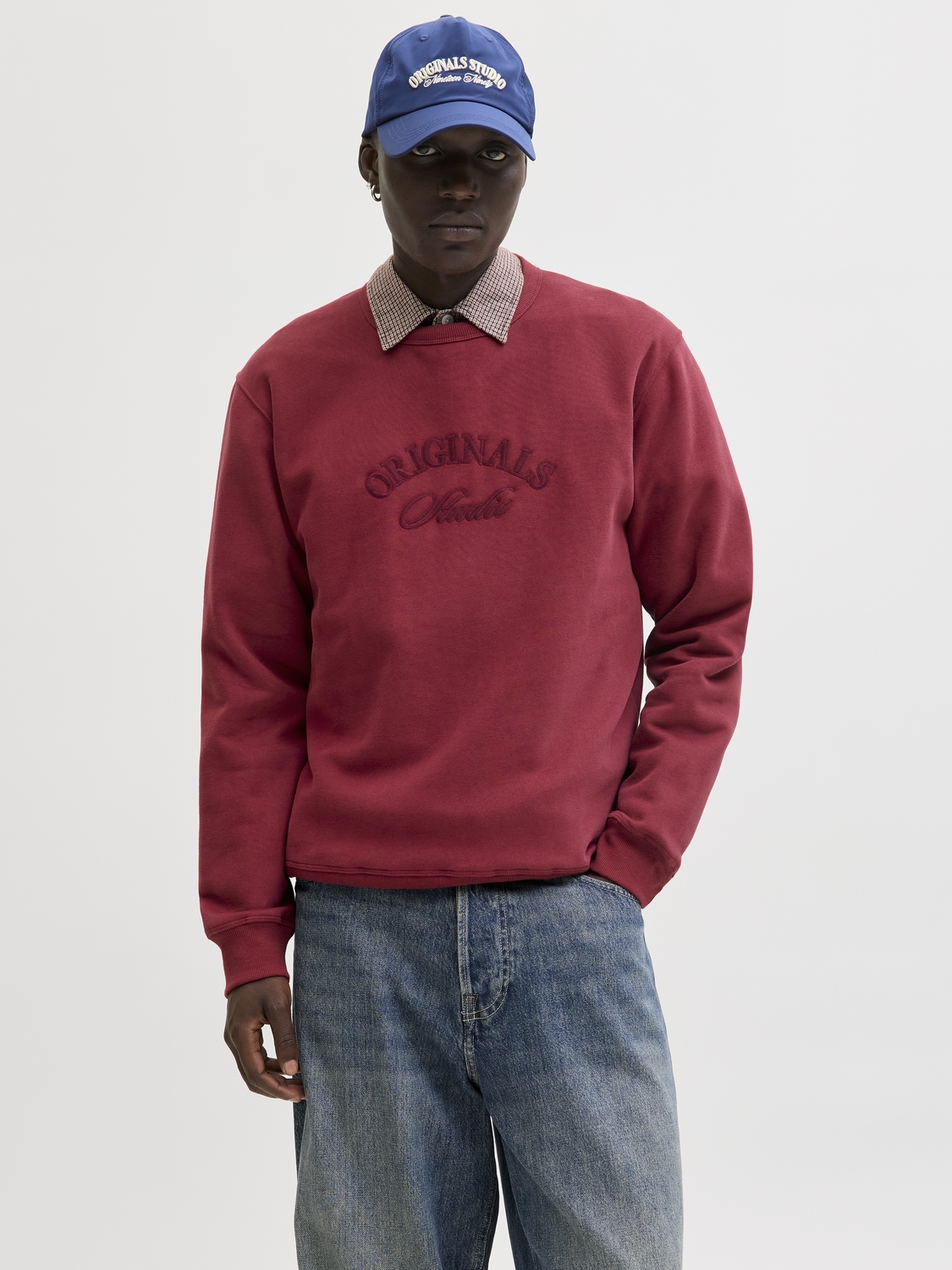 Jack and Jones Jorbleecker Branding Sweat Crew Bf