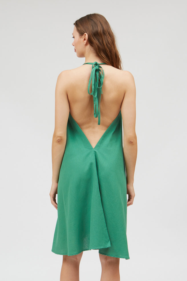 SUITE13LAB Damen vegan Kleid Mp GrÃ¼n