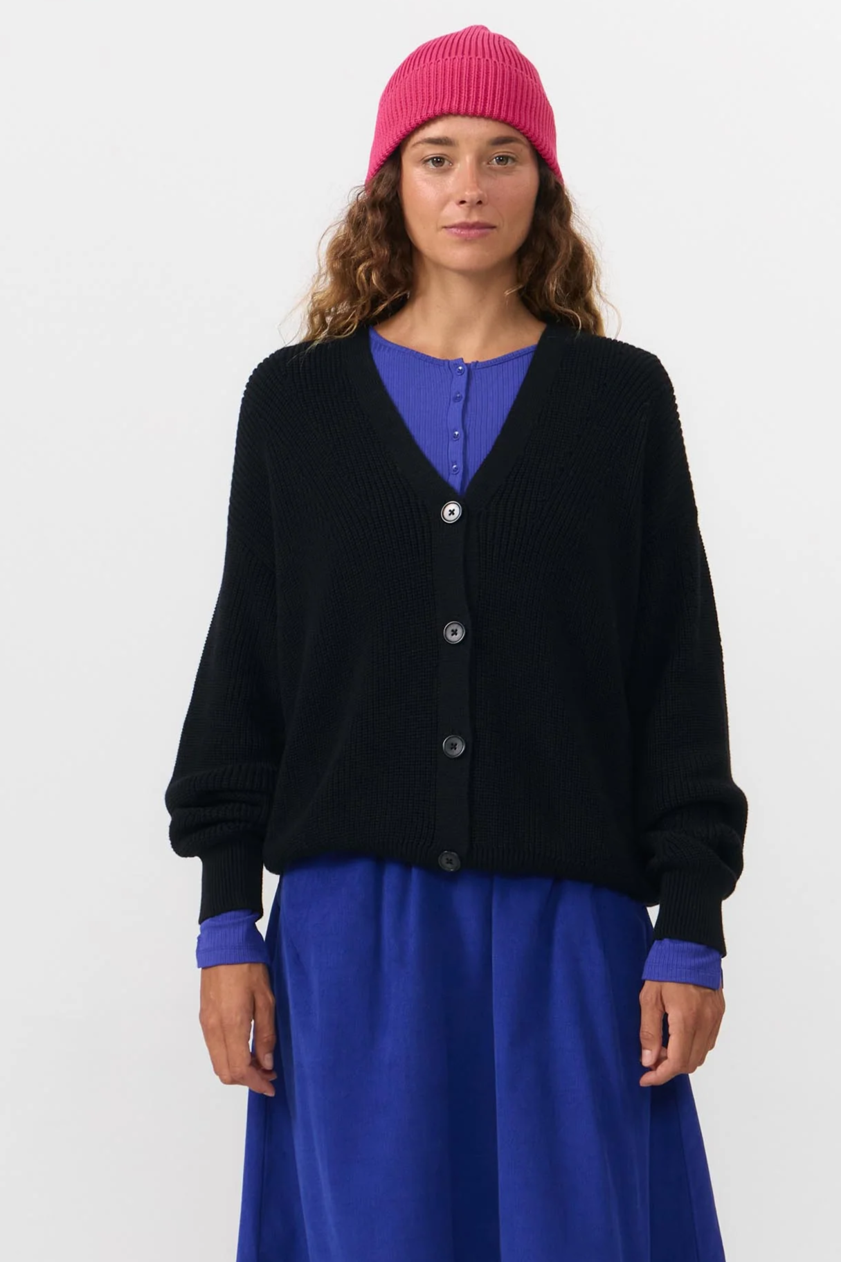 SUITE13LAB Damen vegan Strickjacke Loa Schwarz