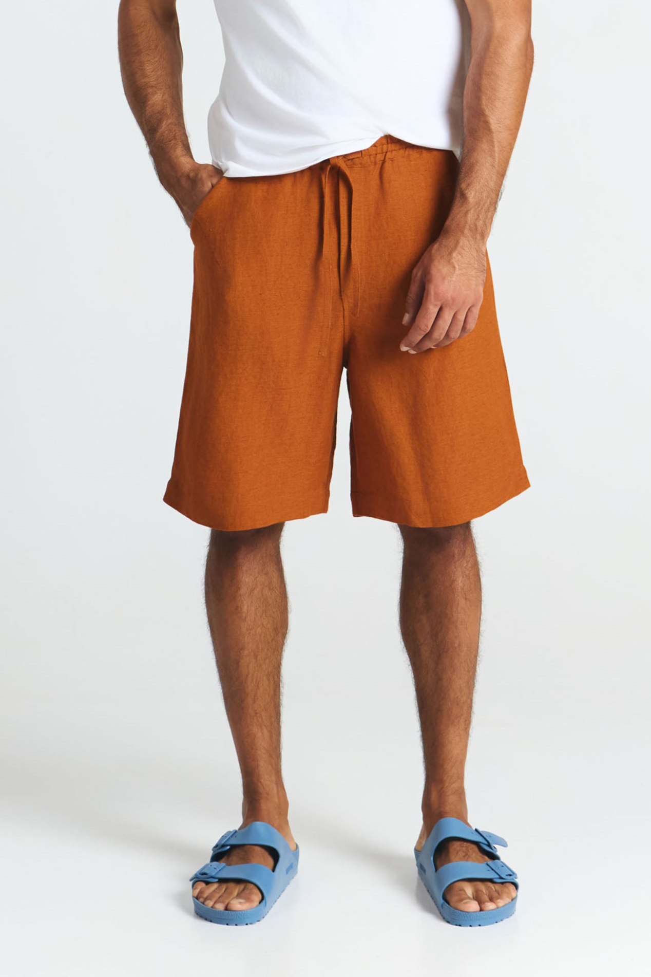 SUITE13LAB Herren vegan Kurze Bermudas Ometepe Lehm