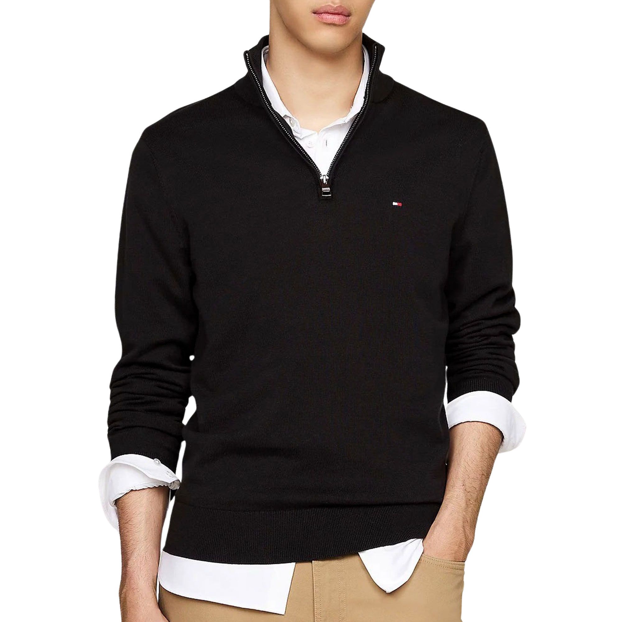 Tommy Hilfiger Essential Half Zip Sweater Heren