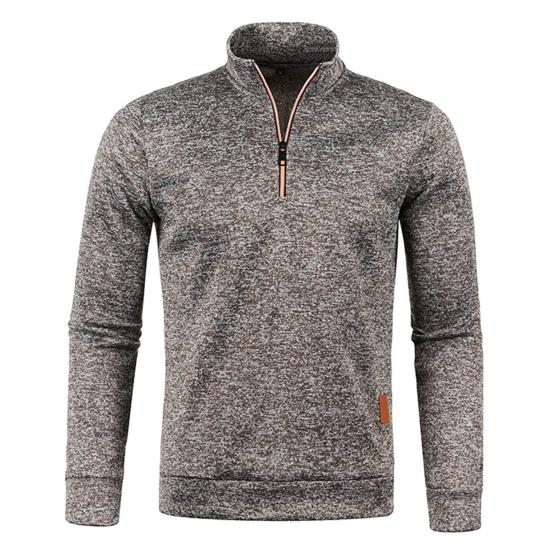 LONGJIANG Live Toptrui met lange mouwen, warm, zacht, trendy, eenvoudig, casual, losvallend heren-T-shirt om te winkelen 2XL