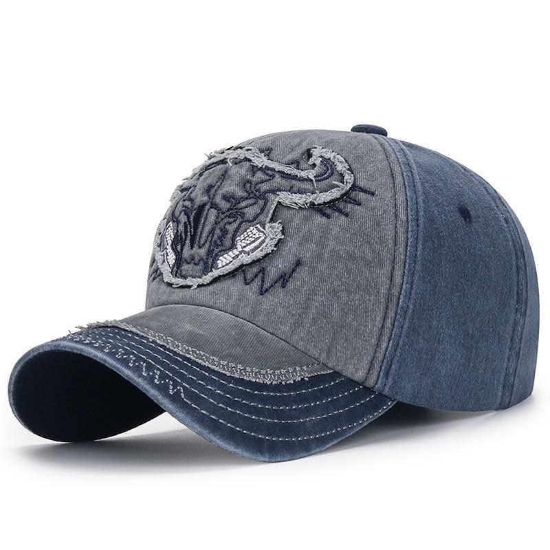 Northwood gewassen katoenen baseballpet voor heren dames stier geborduurde Kpop papa hoed trucker cap 55-60 cm