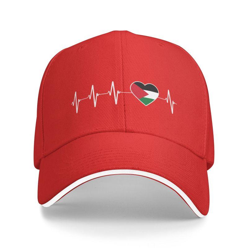 Animedrama Palestijnse hartslag Baseball Cap volwassen I Love Palestina land vlag hart familie verstelbare papa hoed voor unisex vrouwen hiphop Baseball Cap