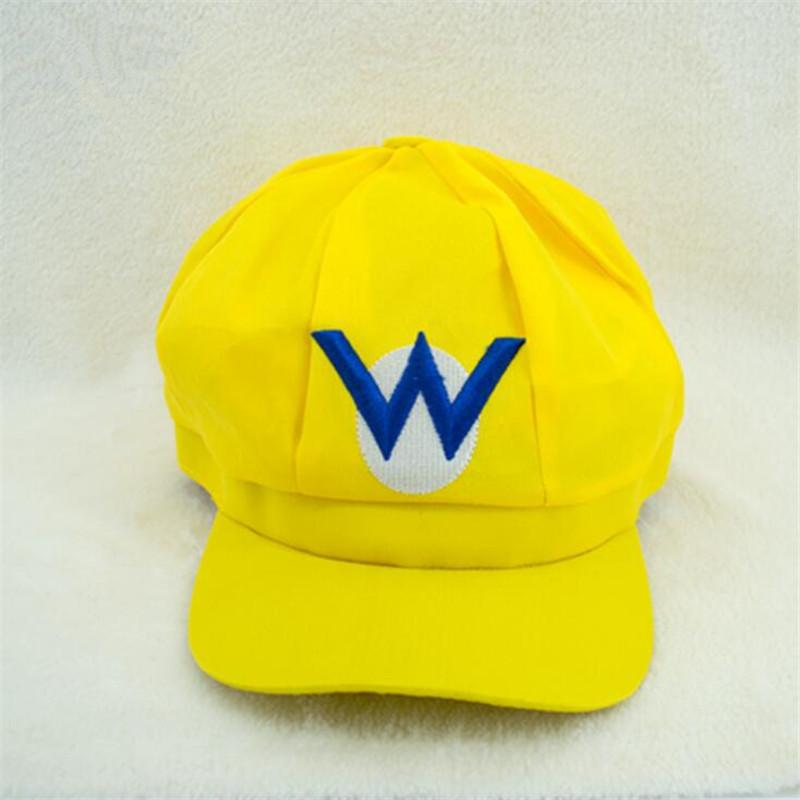 TOP Cosplay Exclusive Game Super Mari Luigi Bros Cosplay Hoed Cap Yoshi Wario Waluig Hoeden Carnaval Halloween Party Jongens Meisjes Kostuums Prop
